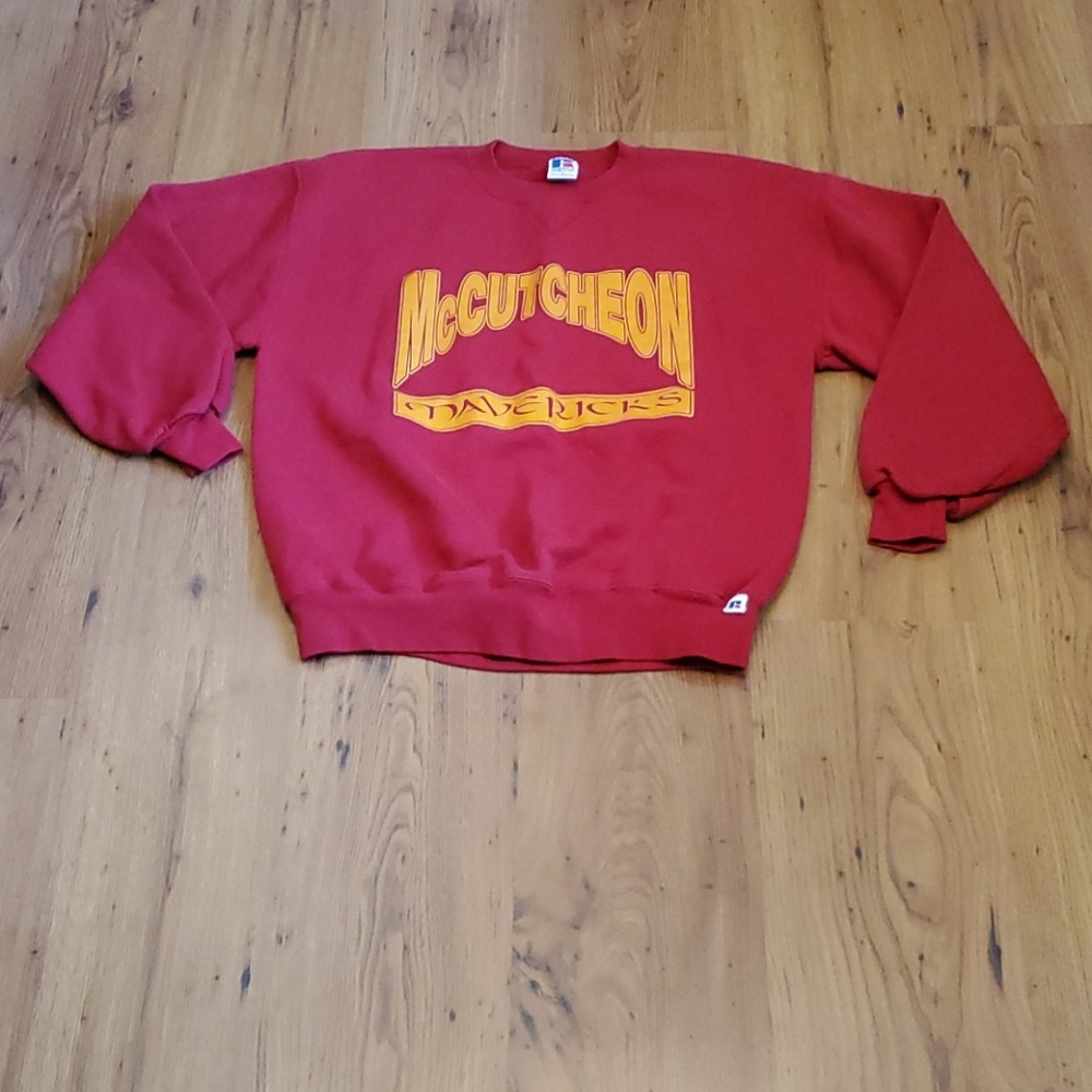 Vintage 80s  sweatshirt Russell Athletic Mccutcheon Women Size L